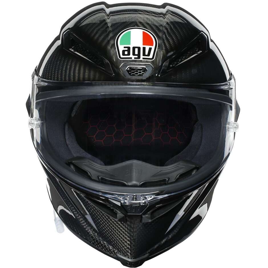Integrierter Motorradhelm Agv PISTA GP RR Mono Glossy Carbon