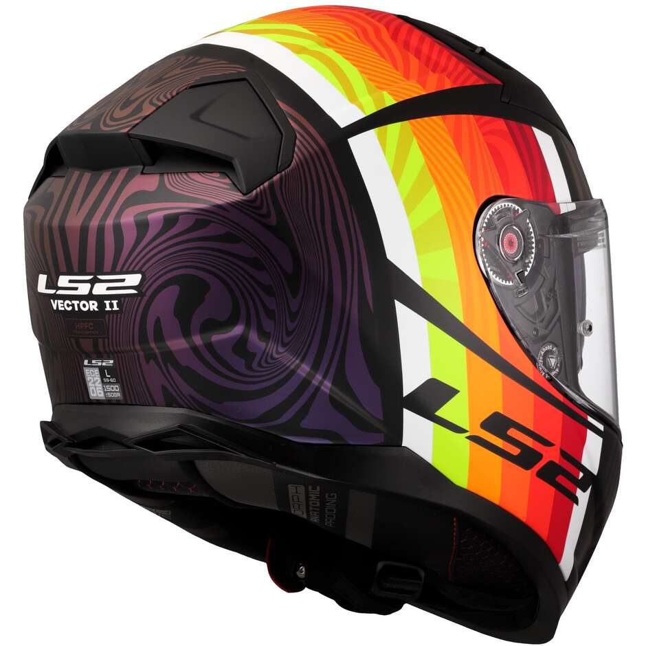 Integrierter Motorradhelm aus HPFC LS2 FF811 VECTOR II FREEDOM Black Chameleon