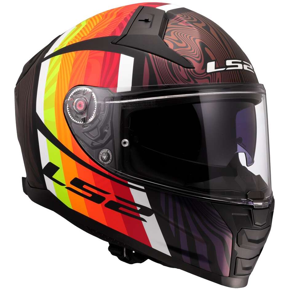 Integrierter Motorradhelm aus HPFC LS2 FF811 VECTOR II FREEDOM Black Chameleon