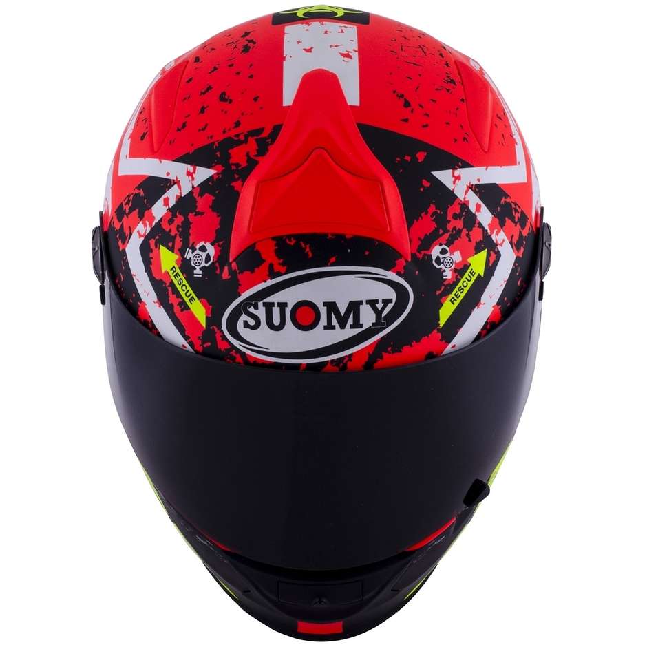 Integrierter Motorradhelm aus Suomy SR-SPORT STARS Orange Fiber