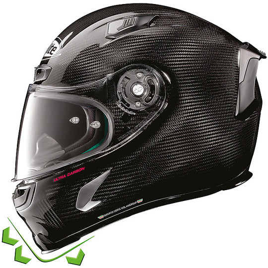 Integrierter Motorradhelm aus X-Lite Carbon X-803 RS Ultra Carbon SBK 012 glänzend