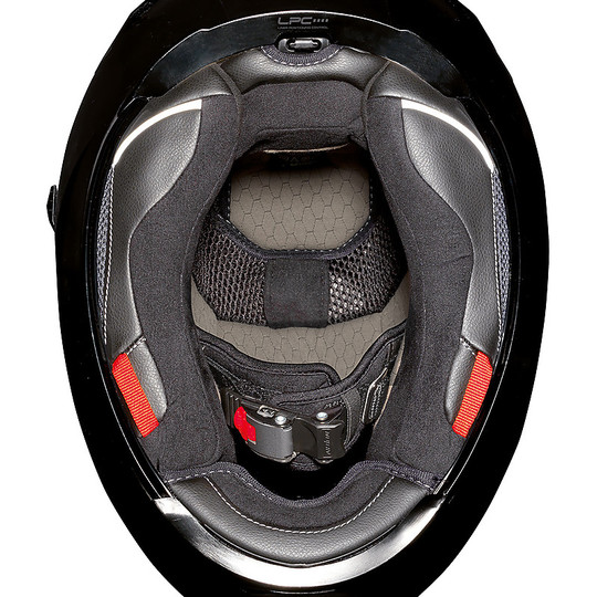 Integrierter Motorradhelm aus X-Lite Carbon X-903 Ultra Carbon EVOCATOR N-Com 032 Gelb poliert