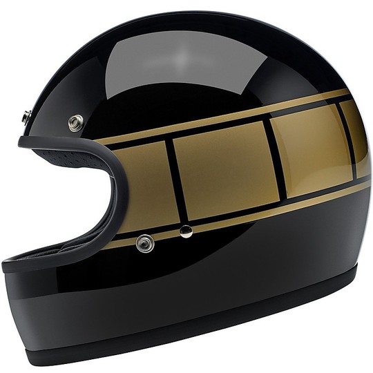 Integrierter Motorradhelm Biltwell Modell Gringo Holeshot Glossy Black