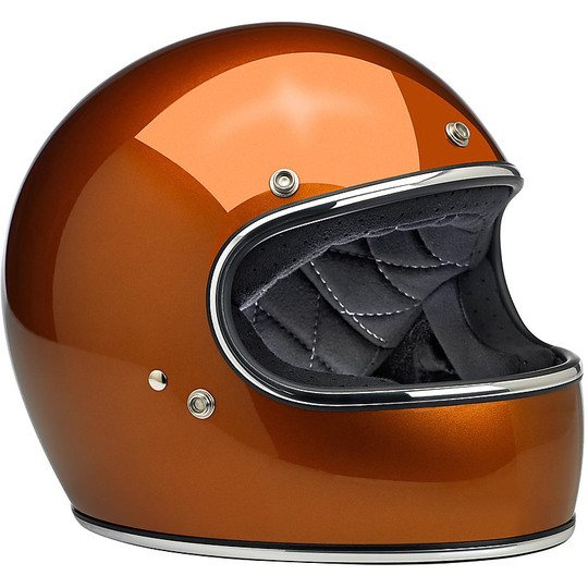 Integrierter Motorradhelm Biltwell Modell Gringo poliertes Kupfer