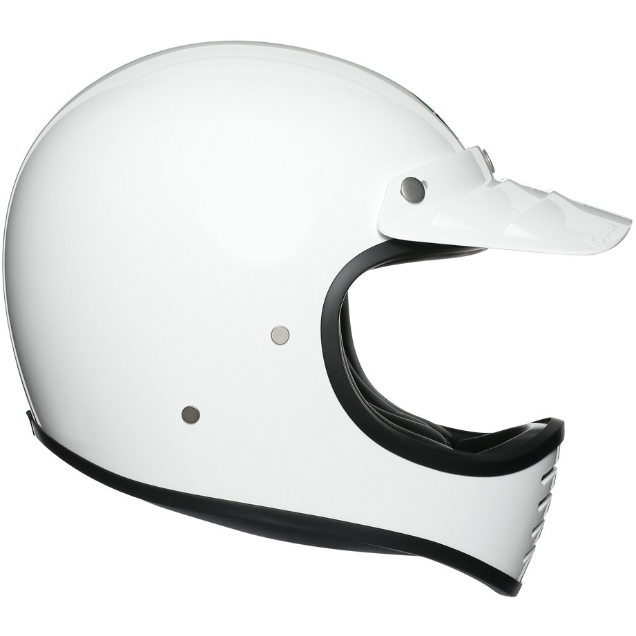 Integrierter Motorradhelm Custom AGV Legend X101 Mono White