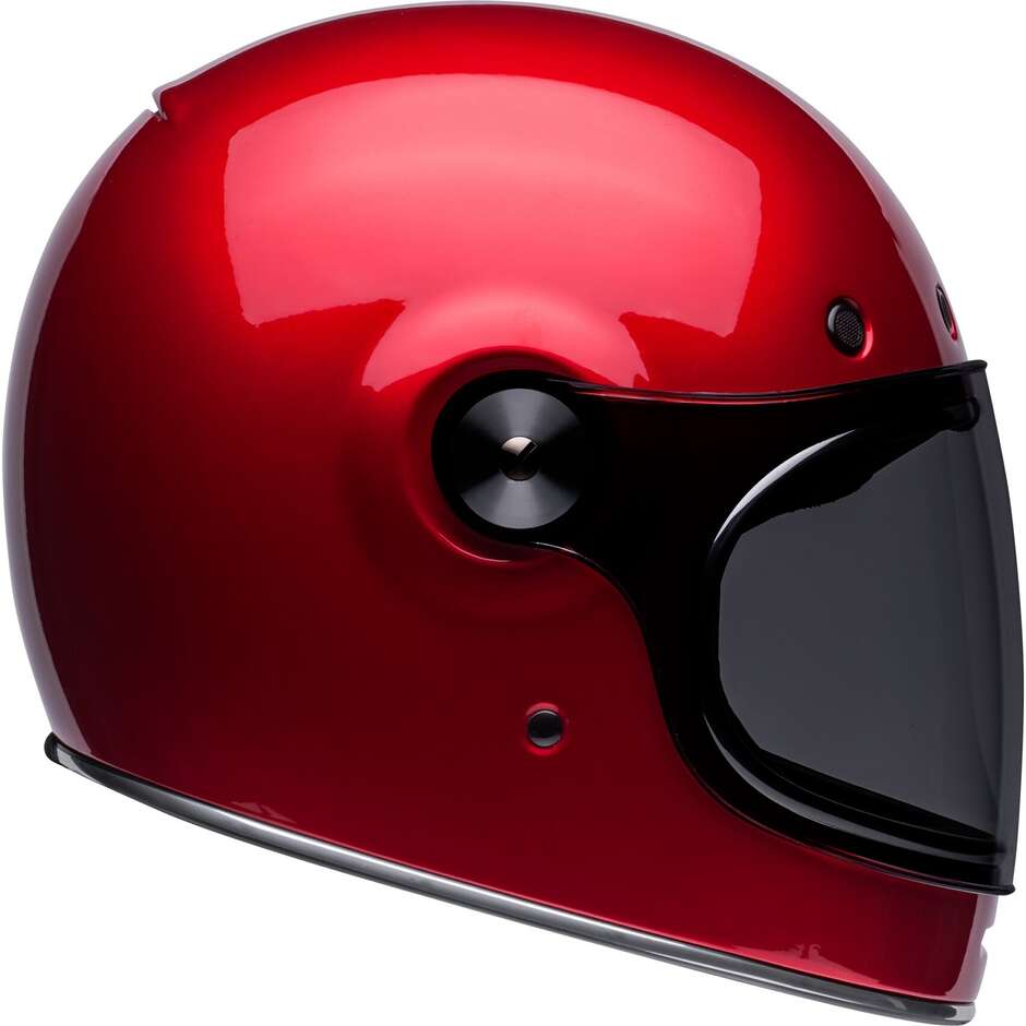 Integrierter Motorradhelm Custom Bell BULLIT CANDY Rot
