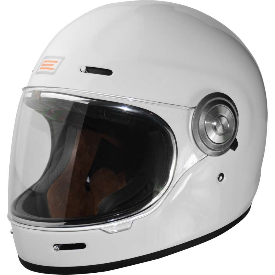 Integrierter Motorradhelm Custom Origin VEGA Gloss White