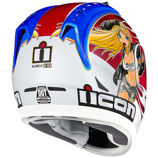 Integrierter Motorradhelm Icon ALLIANCE GT DC18 Glory Limited Edition