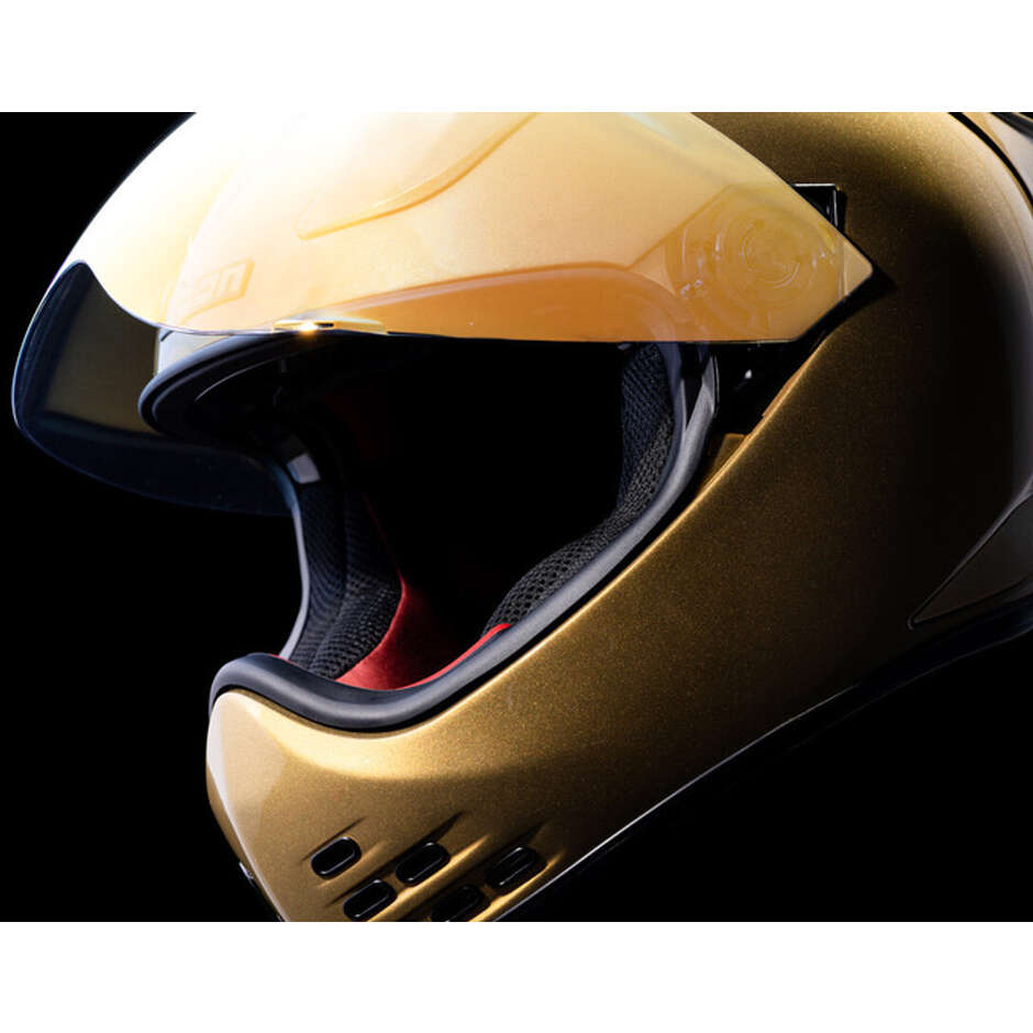 Integrierter Motorradhelm Icon DOMAIN CORNELIUS Gold
