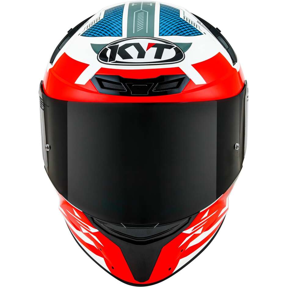 Integrierter Motorradhelm Kyt TT-COURSE RUMPF Rot