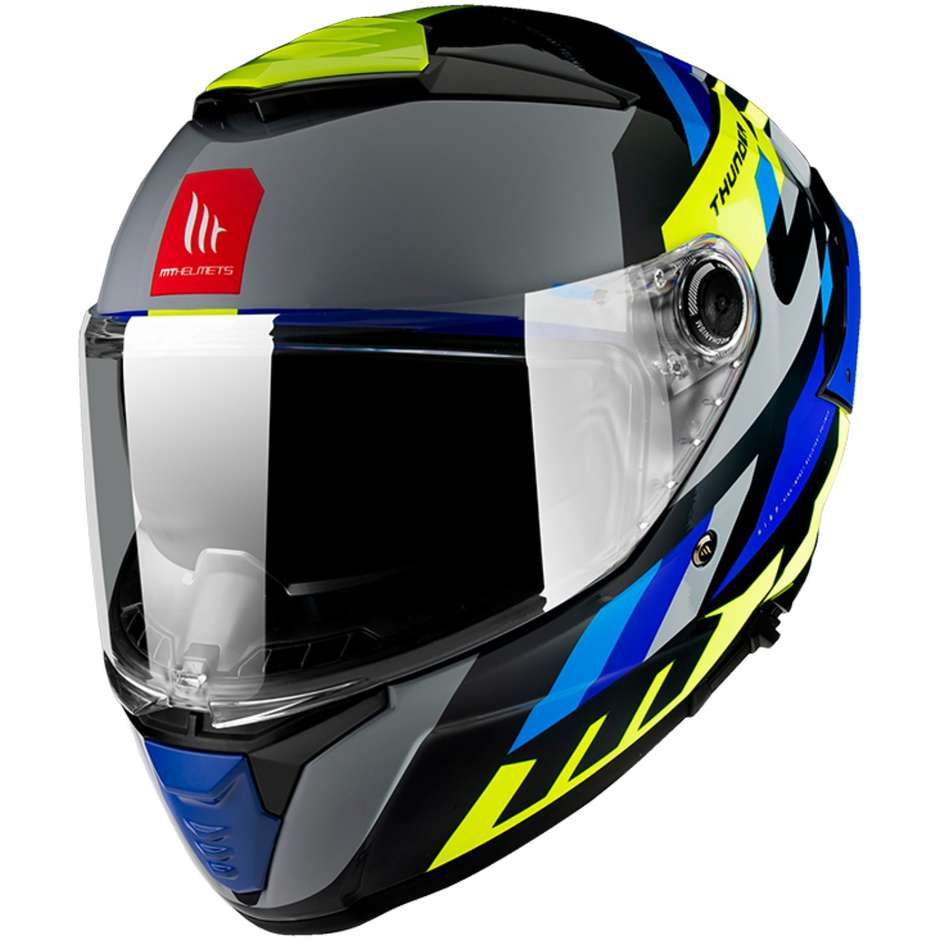 Integrierter Motorradhelm Mt Helm THUNDER 4 Sv ERGO E17 Glänzend Blau