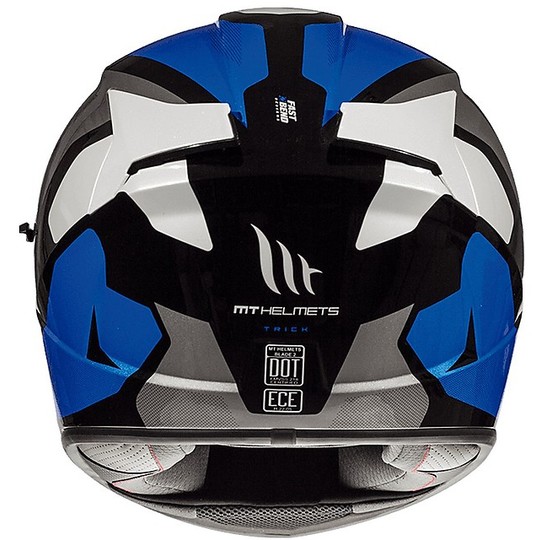 Integrierter Motorradhelm MT-Helme BLADE 2 SV TRICK C7 Glossy Blue