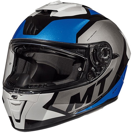Integrierter Motorradhelm MT-Helme BLADE 2 SV TRICK C7 Glossy Blue