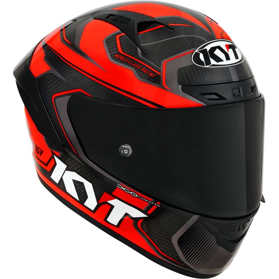 Integrierter Motorradhelm Racing Kyt NZ-RACE CARBON COMPETITION Rot