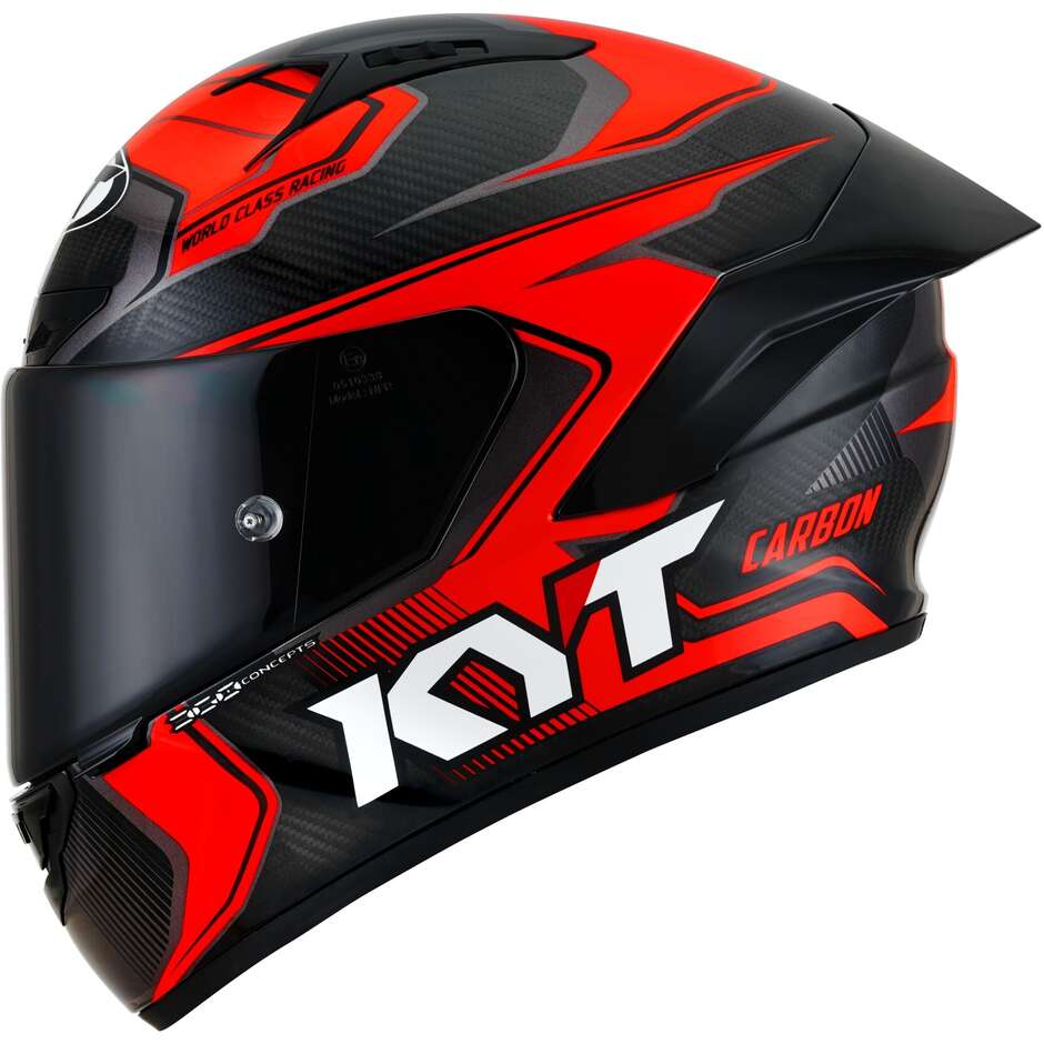 Integrierter Motorradhelm Racing Kyt NZ-RACE CARBON COMPETITION Rot