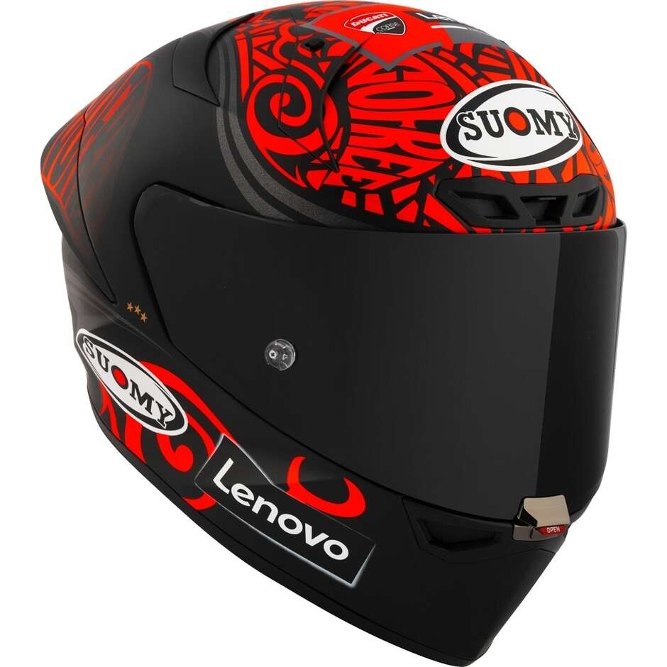 Integrierter Racing-Motorradhelm Suomy S1-XR GP BAGNAIA REPLICA 2024 mit Sponsor