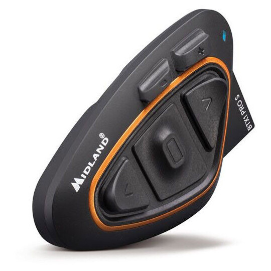 Intercom moto Bluetooth Midland BTX1 PRO S NR SINGLE avec haut-parleur Hi-Fi
