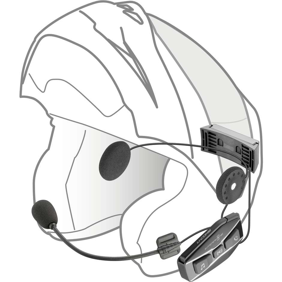 Intercom Moto Cellular Line U-COM 16 Kit-Paar (x2 Helme)