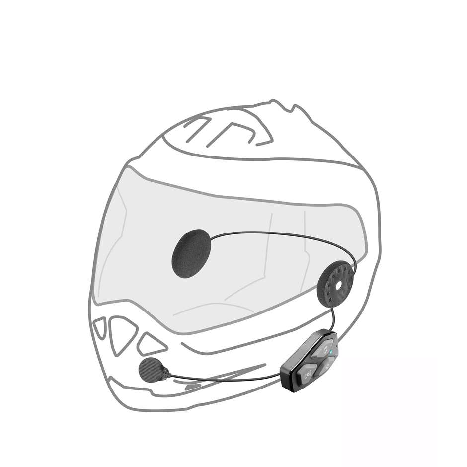 Interfono Moto Bluetooth Cellular Line U-COM 3 Kit Singolo
