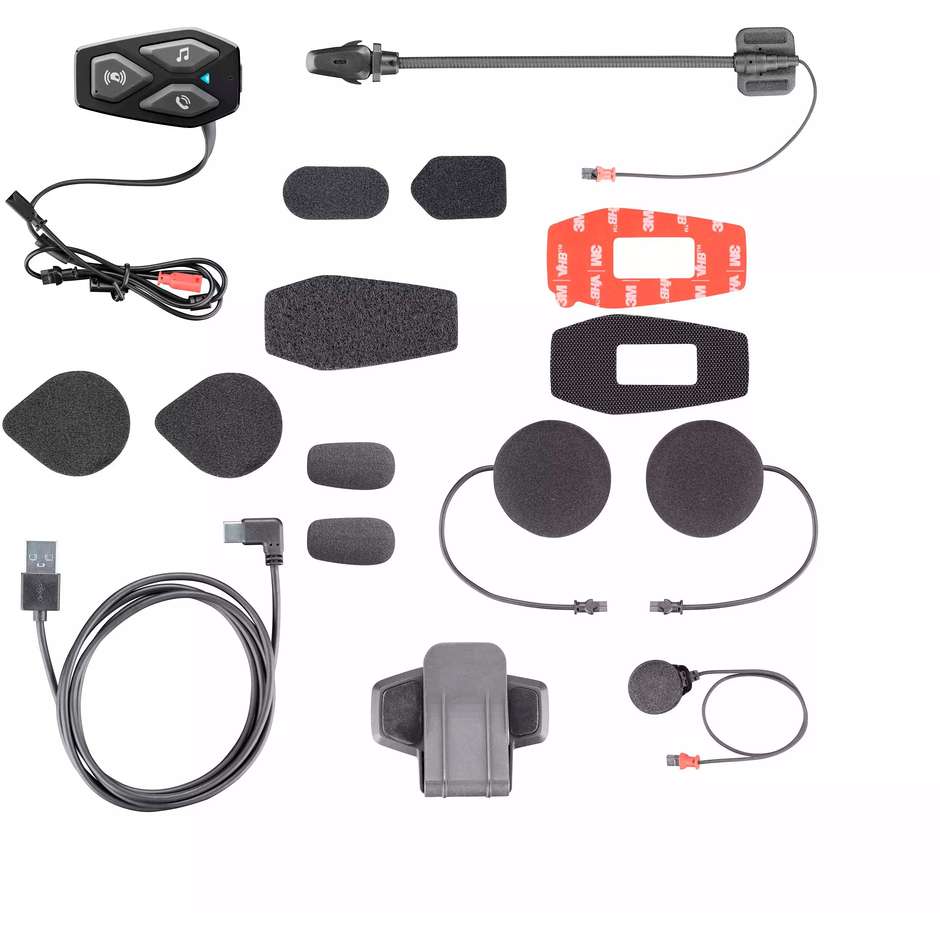Interfono Moto Bluetooth Cellular Line U-COM 3 Kit Singolo