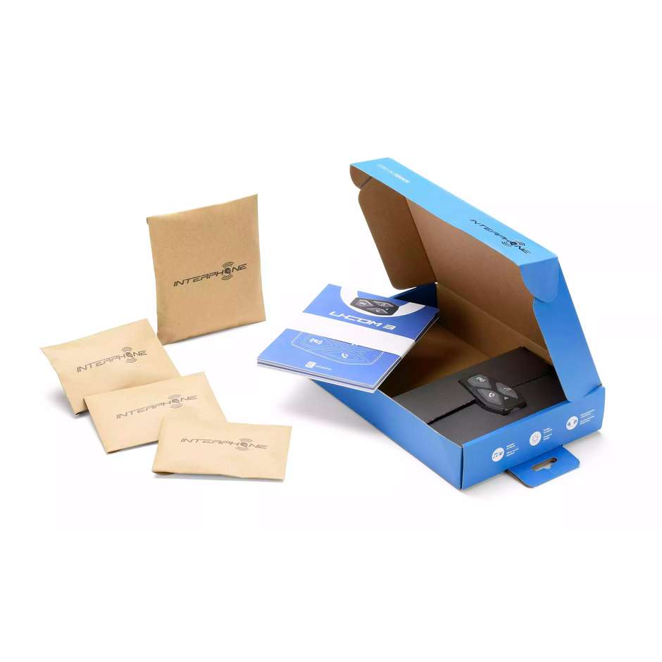 Interfono Moto Bluetooth Cellular Line U-COM 3 Kit Singolo