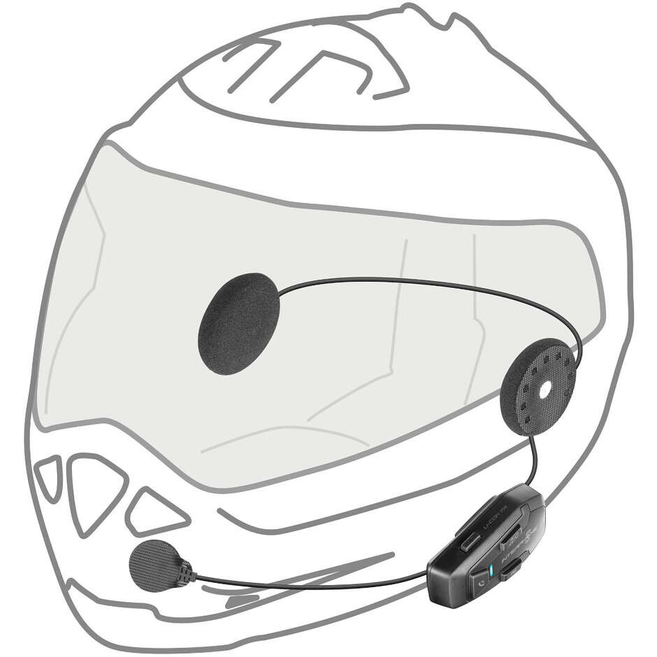 Interfono Moto Bluetooth CellularLine U-COM 7R - Singolo