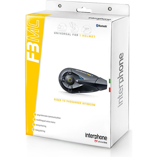 Interfono Moto Bluetooth Moto Cellular Line F3 MC Kit Coppia Novità 2015