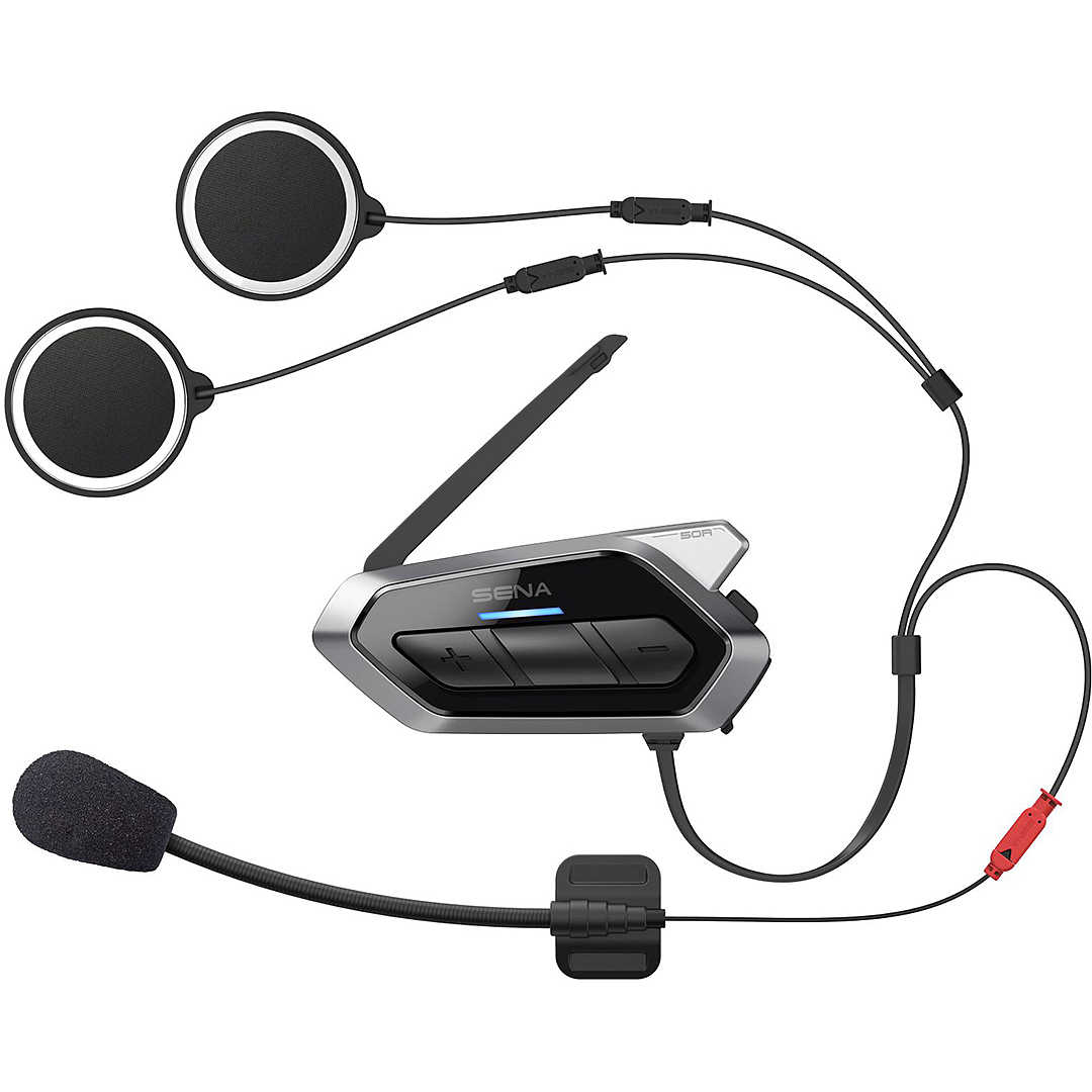Interfono Moto Bluetooth Sena 50R Singolo Con Collegamento Mesh Intercom  2.0 Vendita Online 