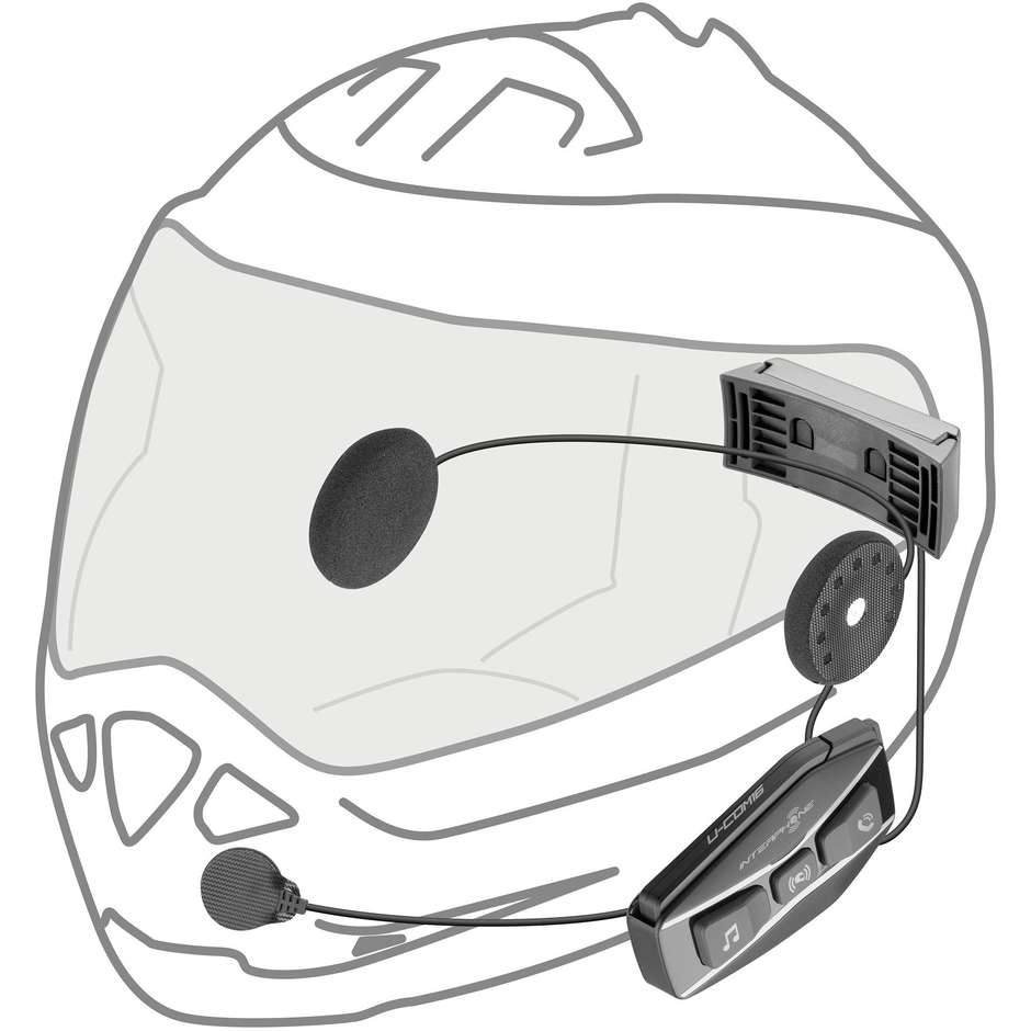 Interfono Moto Mesh Cellular Line U-COM 16 Kit Coppia (x2 caschi)