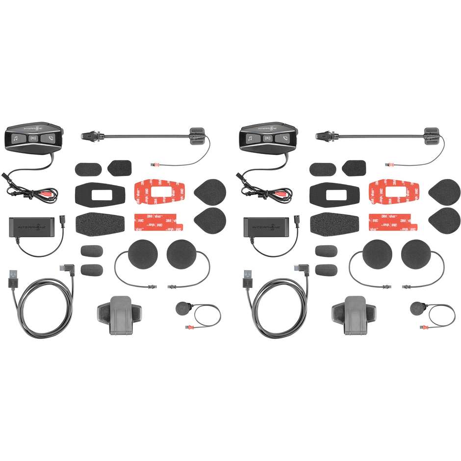 Interfono Moto Mesh Cellular Line U-COM 16 Kit Coppia (x2 caschi)