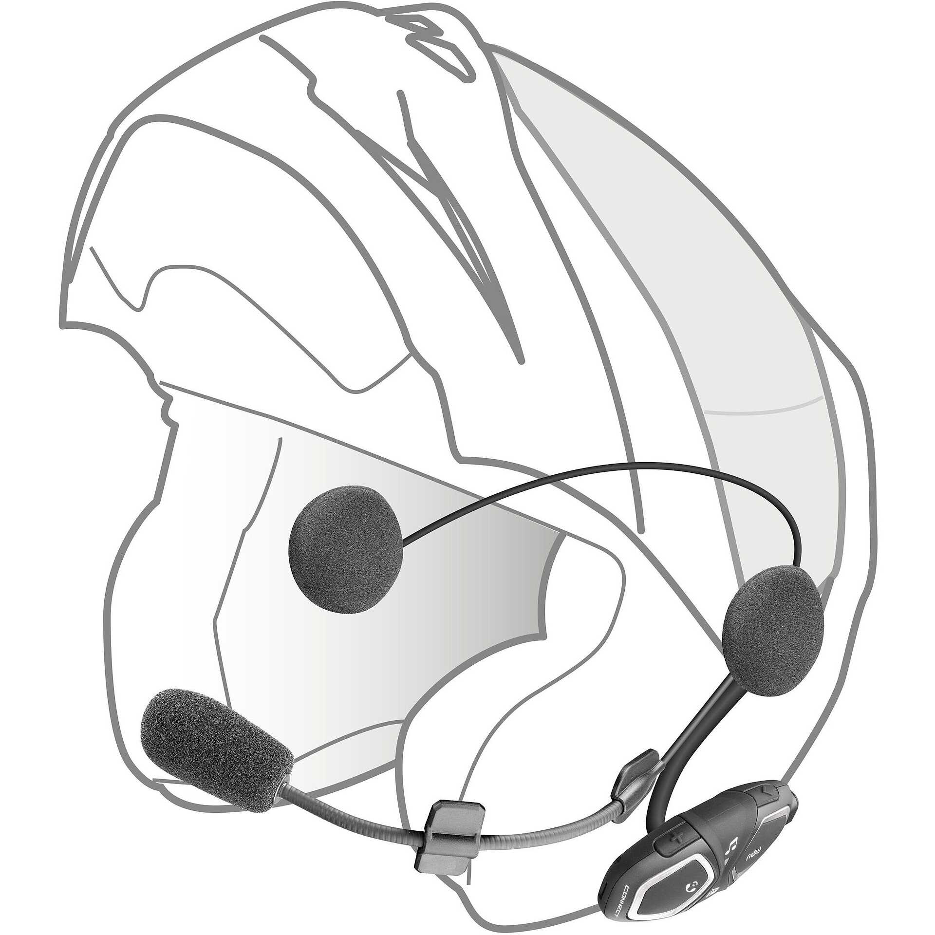 Interphone UCOM7R singolo interfono casco moto Cellularline