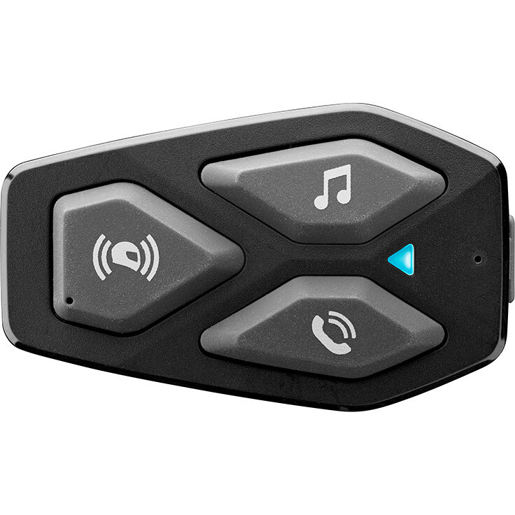 Télécommande avec Bluetooth, FM, interphone et écran. Noir.