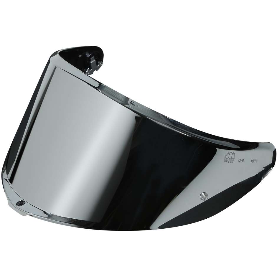 Iridium Visor Silver Q8 AGV for Helmet K6 Prepared for Pinlock