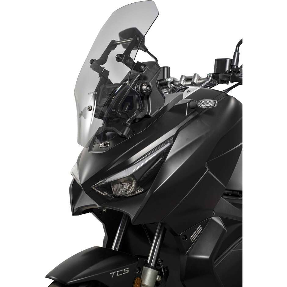Isotta City MAX Windshield for Kymco Dink 125 from 2025 Light Smoke