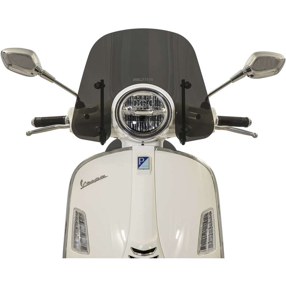 Isotta Classic windshield for Vespa GTS 310 from 2025 Dark Smoke