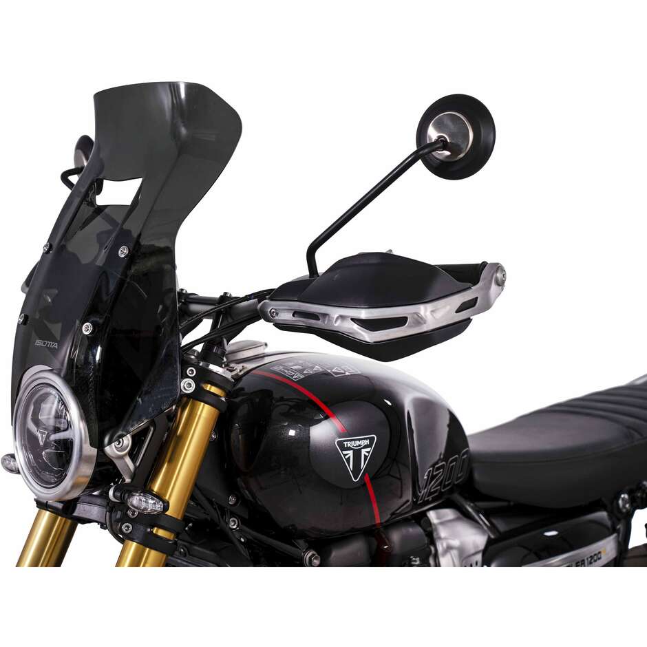 Isotta Endurance Race Plus Windshield for Triumph Scrambler 1200 X / XE Dark Smoke