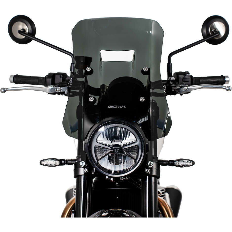 Isotta Endurance Race Windshield for the 2025 Triumph Speed Twin 900, Dark Smoke