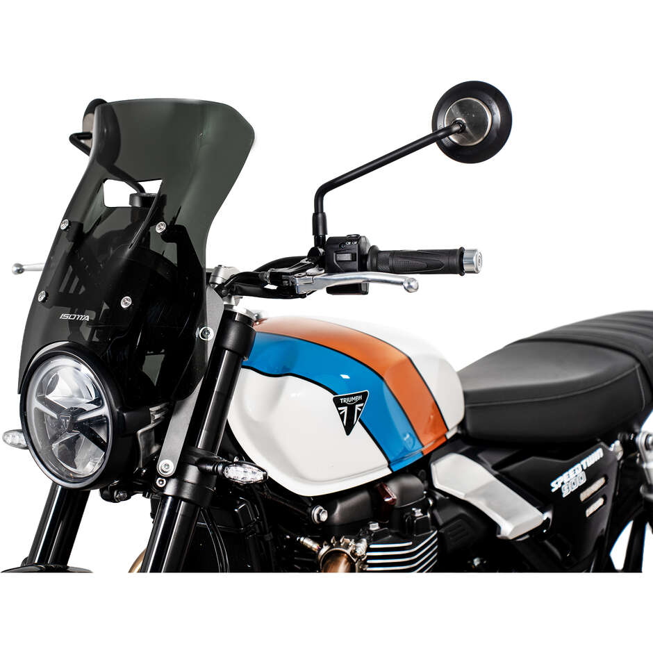 Isotta Endurance Race Windshield for the 2025 Triumph Speed Twin 900, Dark Smoke