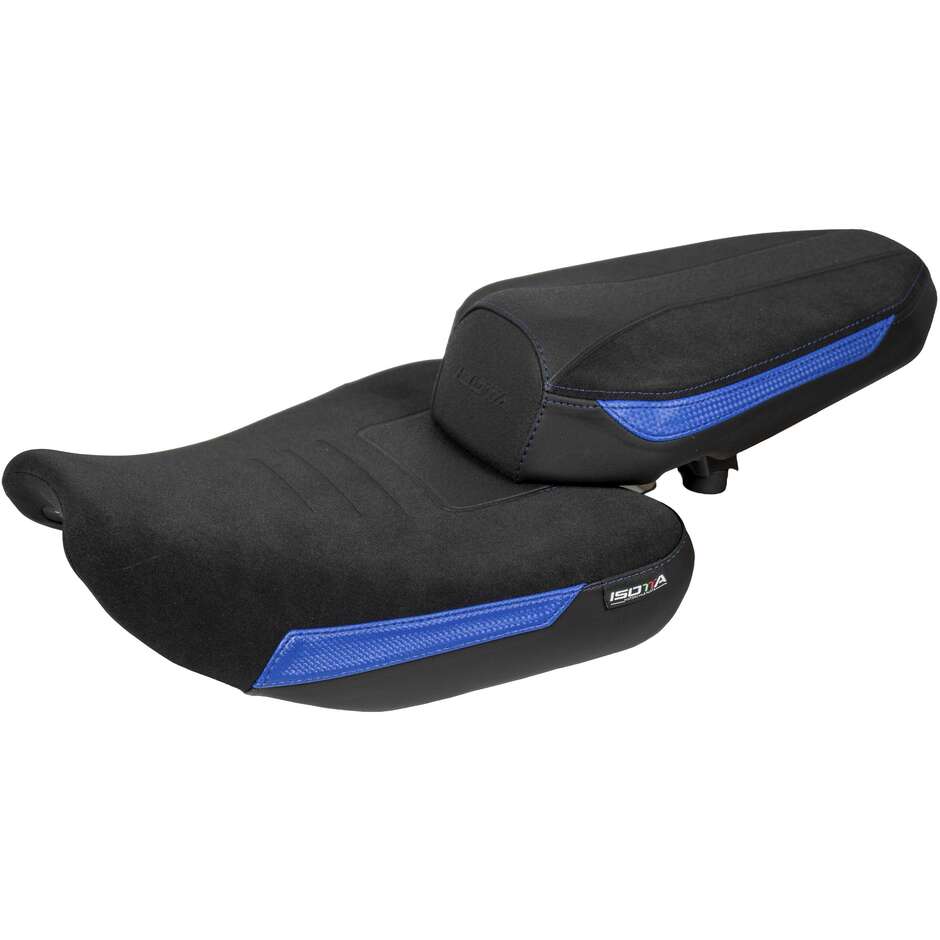 Isotta Extra Comfort Rider Seat and Comfort Rear Seat for Yamaha MT-07 2025 and Up Blue