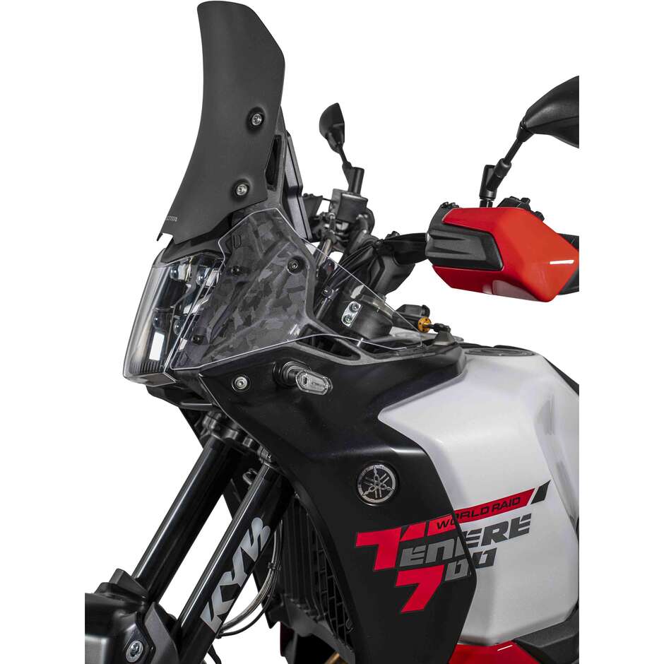 Isotta Factory Evo Windschutzscheibe für Yamaha Tenerè 700 World Raid ab 2026, Mattschwarz