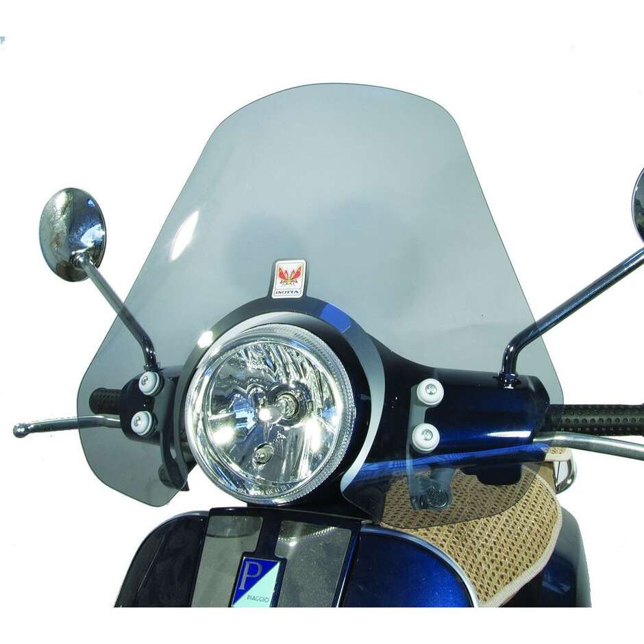 FACO Windshield + Mounting Attachments For Piaggio Vespa LX 50, 125, 150 (2005-2014) - Made In Italy