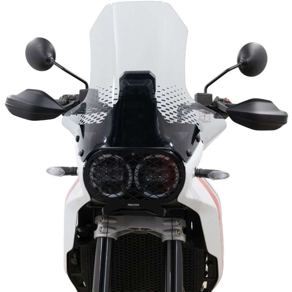 Isotta High Windshield With Side Spoilers DUCATI DESERT X 2022 Light Smoke
