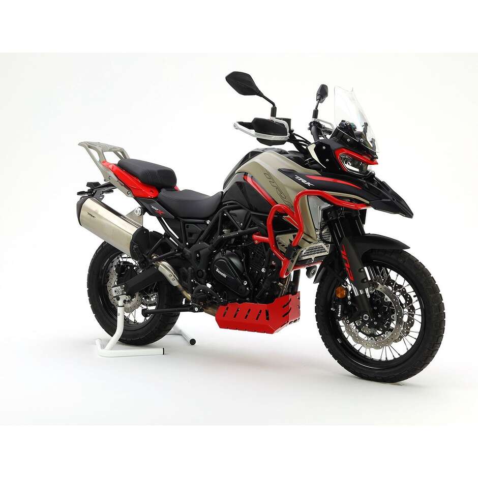 Isotta Low Aluminum Engine Guard for BENELLI TRK 702 X Red
