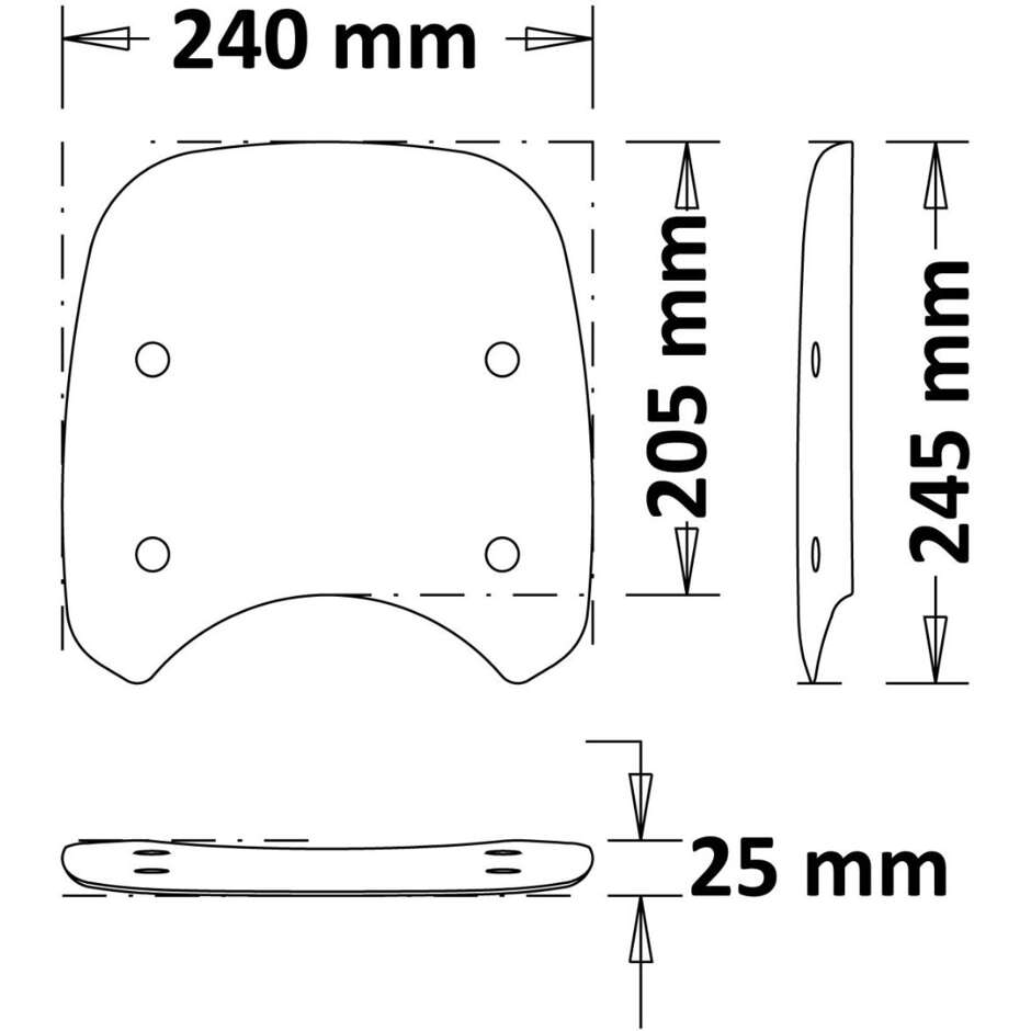 Isotta Low Fairing Benelli Leoncino 500 Matt Black