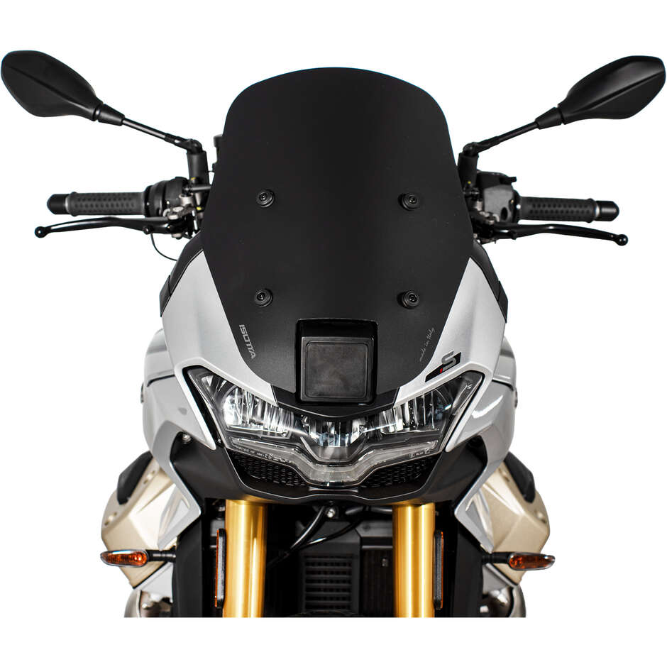 Isotta Low Fairing für MOTO GUZZI V100 MANDELLO S mit Radar, Matt Schwarz