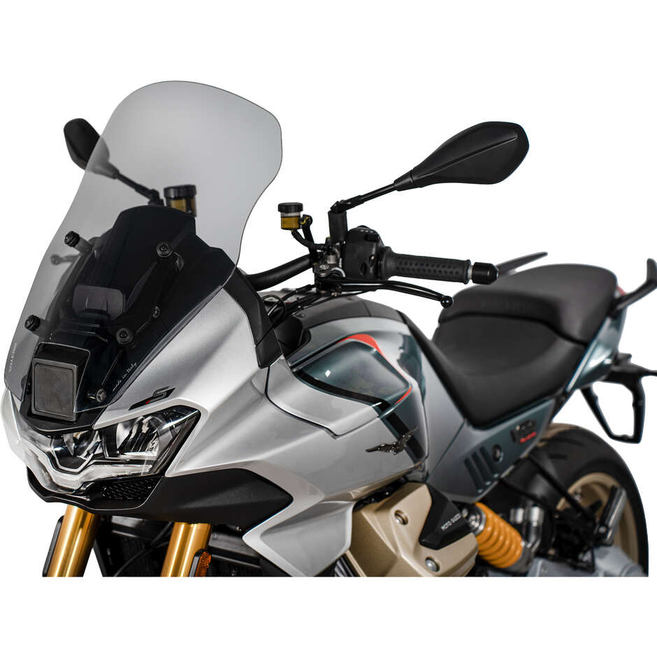 Isotta Medium Windshield for MOTO GUZZI V100 MANDELLO S with Light Smoke Radar