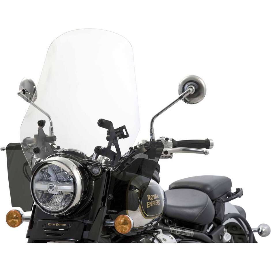 Isotta Medium Windshield for ROYAL ENFIELD Classic 650 Clear