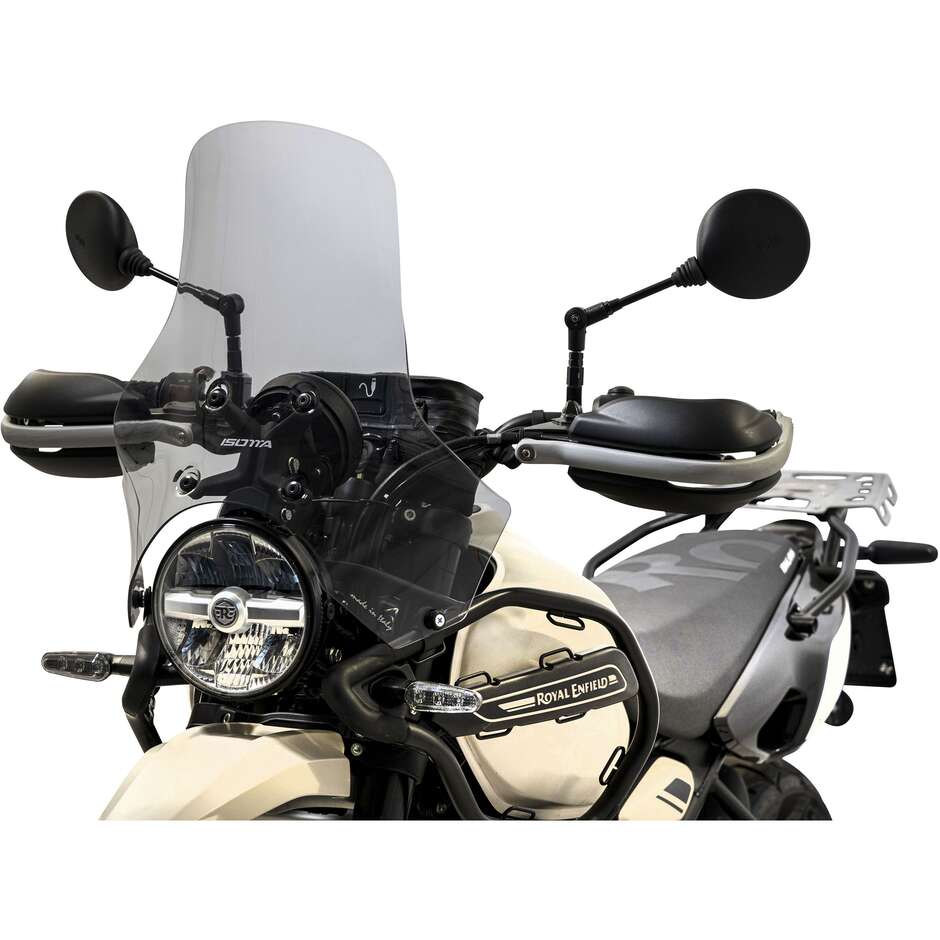 Isotta Motorrad-Windschutzscheibe mit hohem Schutz für Royal Enfield Himalayan 450, leicht getönt