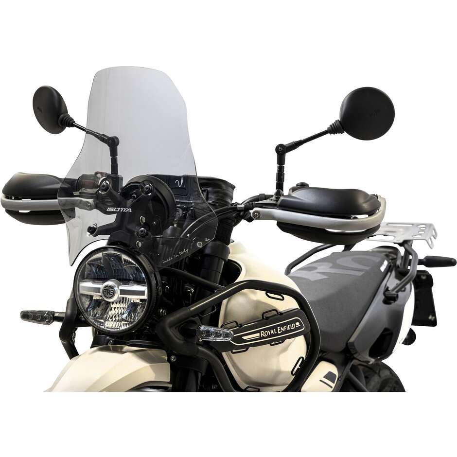 Isotta Motorrad-Windschutzscheibe mit mittlerem Schutz für Royal Enfield Himalayan 450, leicht getönt