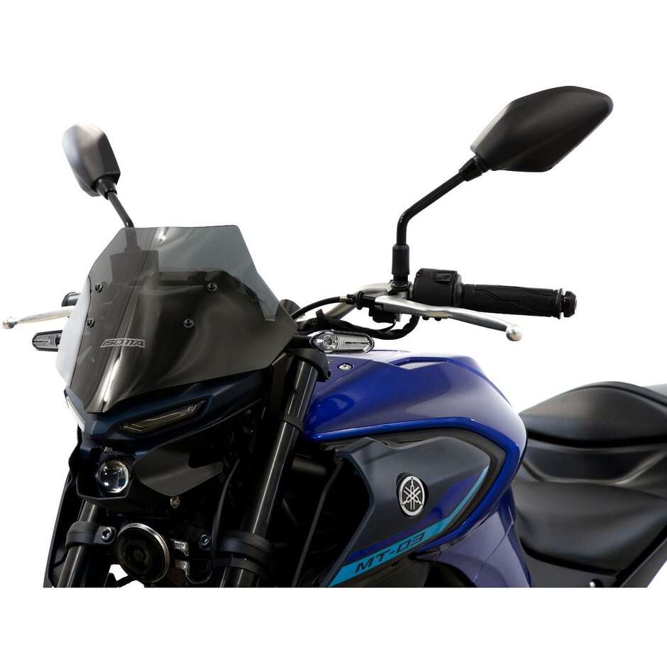 Isotta niedrige Verkleidung für Yamaha MT-03 2022-24, dunkler Rauch